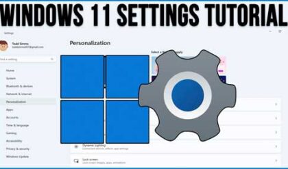 The Windows 11 Settings App Overview
