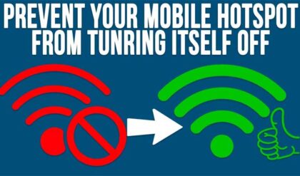 Prevent Your Windows Mobile Hotspot from Turning Itself Off