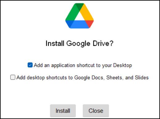 Installing Google Drive Desktop Client