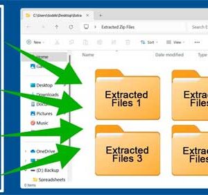 How to Extract Multiple Zip Files at Once