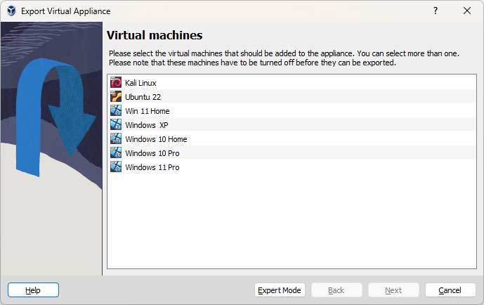 How to Export and Import a VirtualBox Virtual Machine