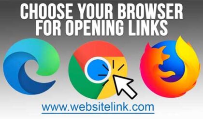 Setup an Option to Choose Which Browser is to be Used for Opening Website Links