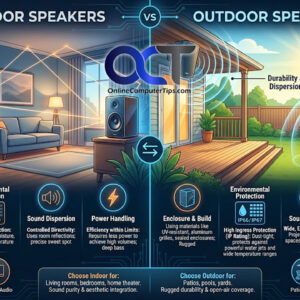 Indoor vs. outdoor speakers