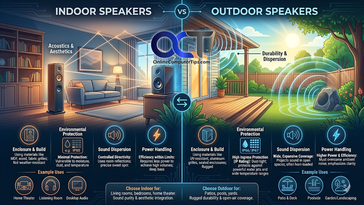 Choosing Between Indoor and Outdoor Speakers: What You Need to Know