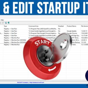 View & Edit Windows Startup Apps with WhatInStartup