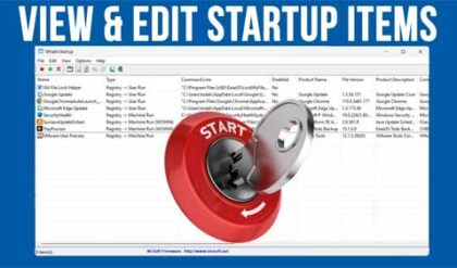 View & Edit Windows Startup Apps with WhatInStartup