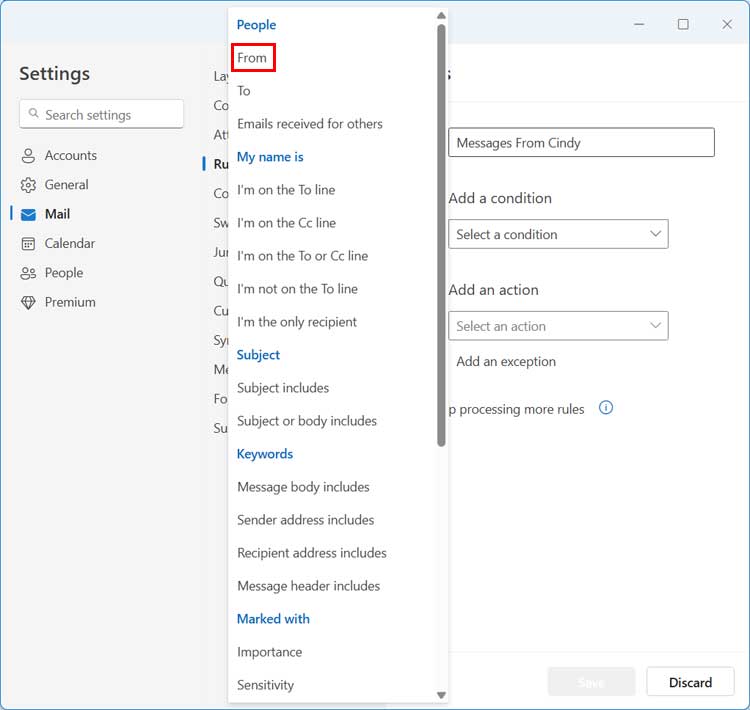 How to Configure Rules in the New Outlook for Windows Email Client