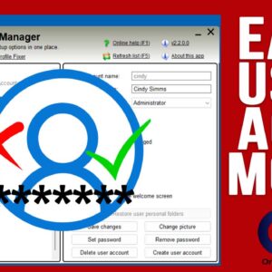 Manage & Create Windows User Accounts with Quick User Manager