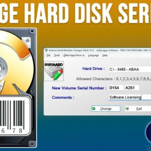Change the serial number of your hard disk