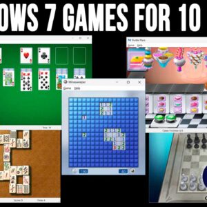Install the Classic Windows 7 Games such as Solitaire and Minesweeper on Windows 10 & 11