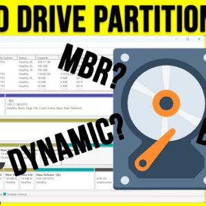 MBR, GPT, Dynamic and Basic disks