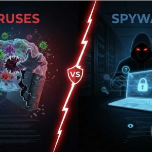 The differences between viruses and spyware