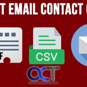 Importing your VCF contact cards