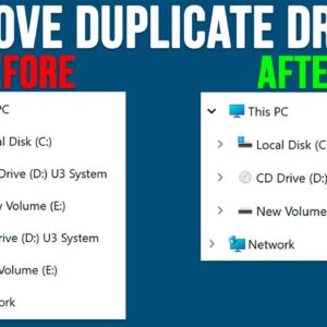 How to Remove Duplicate Drives from the Navigation Pane in File Explorer