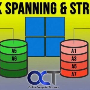 Hard drive spanning and striping process
