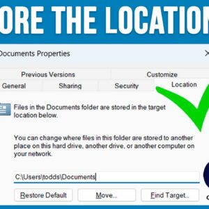 How to Fix the Missing Location Tab for Your Folder Properties