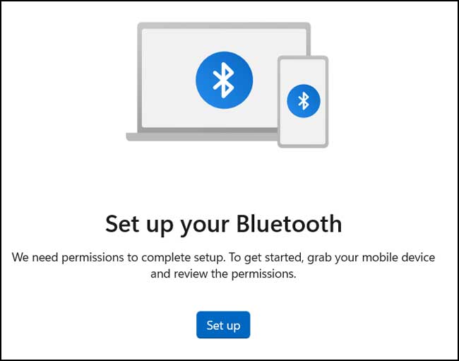 Setup your Bluetooth