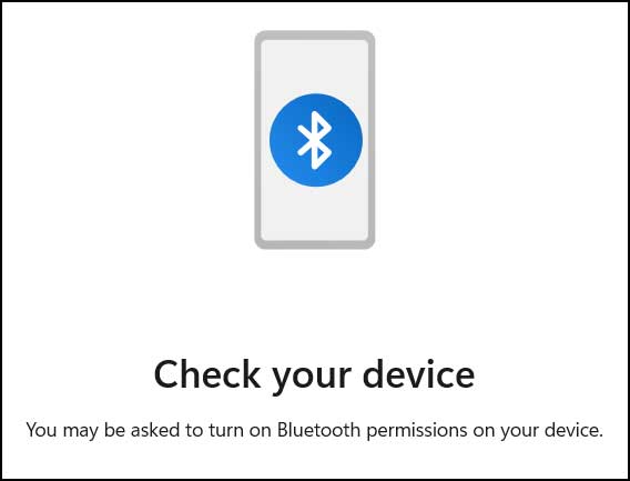 Windows Phone Link setup your Bluetooth