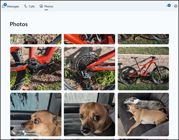 View phone pictures on PC