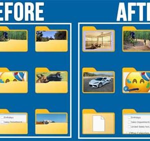 How to Make the Folder Preview View for Pictures & Files Take Up the Entire Icon