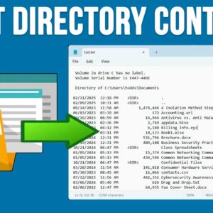 How to Print or Export Folder Contents in Windows without Using a 3rd Party App