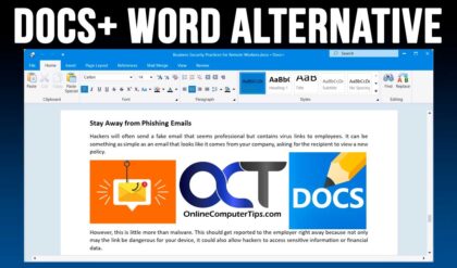 Docs+, the Microsoft Word free alternative