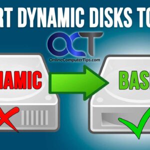 Converting a basic hard drive to dynamic