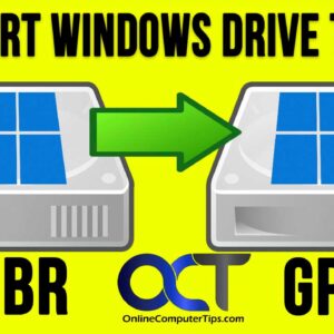 Converting a MBR configured drive to GPT