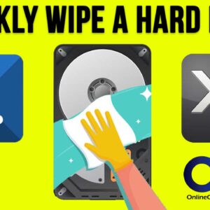 Wiping a hard drive using the command line