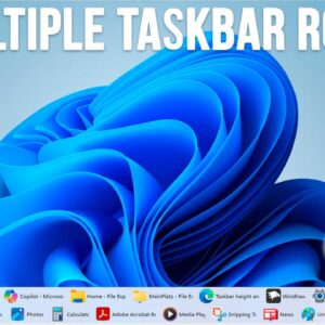 How to Add Multiple Rows to the Windows 11 Taskbar