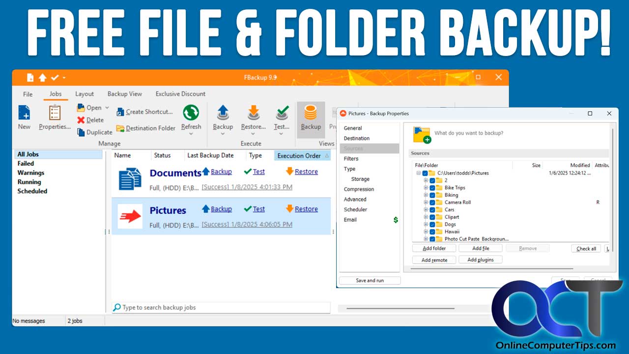 Backup & Restore Files & Folders for Free with FBackup - Online ...