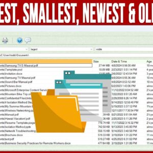 Quickly Find the Largest, Smallest, Newest or Oldest Files on Your Computer