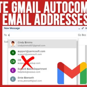 How to Delete Autocomplete Email Addresses in Gmail