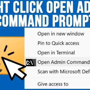 Command Prompt from Here Right Click
