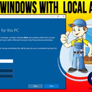 How to Install Windows with a Local Account Rather Than a Microsoft Account