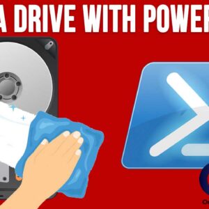 Securely wiping a hard drive using PowerShell commands