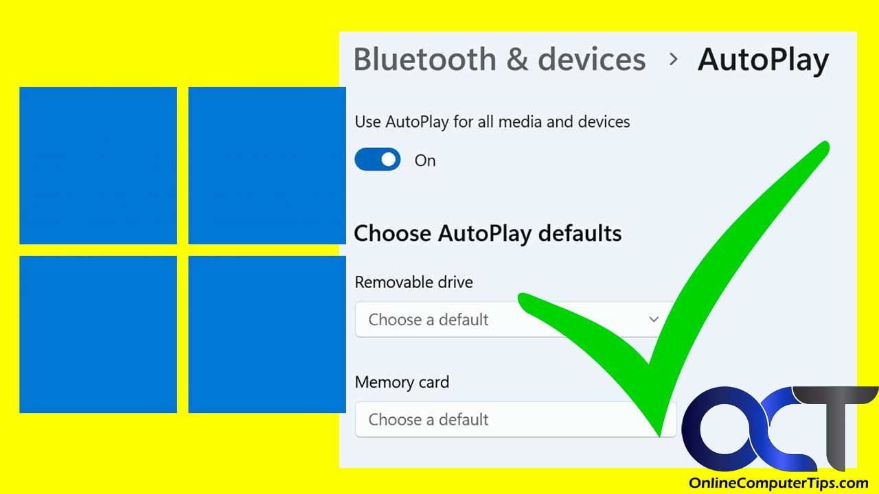 Setting Windows AutoPlay Options - Online Computer Tips