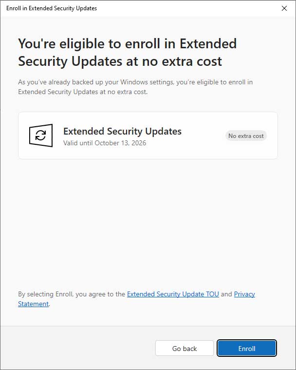 How to Extend Windows 10 Support for an Additional Year (October 2026)