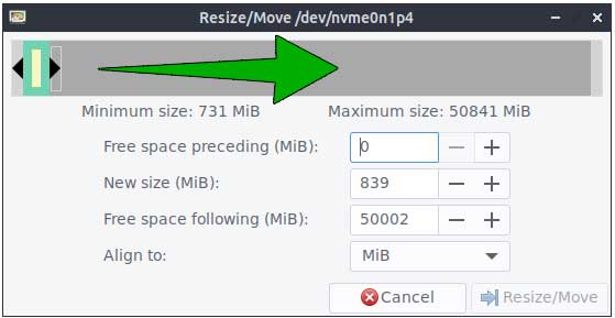 Move a Partition Out of the Way to Extend a Hard Drive Volume