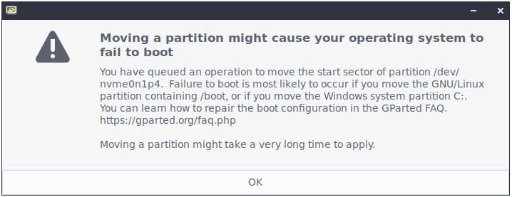 Move a Partition Out of the Way to Extend a Hard Drive Volume