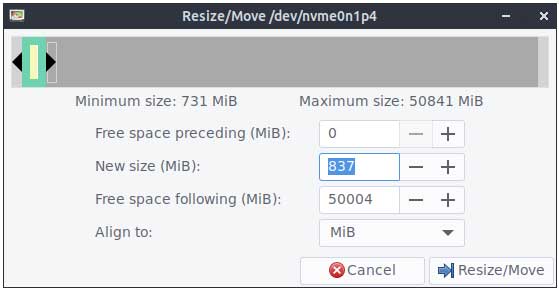 Move a Partition Out of the Way to Extend a Hard Drive Volume