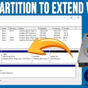 Moving a hard drive partition in Windows Disk Management