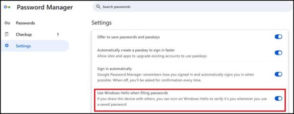 Disable the Windows Hello PIN Prompt when Using Saved Website Passwords ...