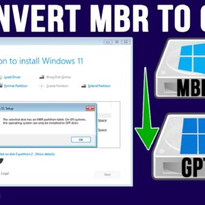Convert Your Hard Drive from MBR to GPT During the Windows 11 Installation Process