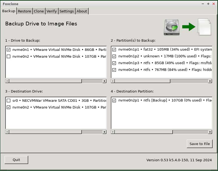 Create and Restore Windows System Image Backups for Free with Foxclone