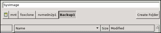 Foxclone create backup folder