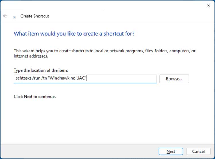How to Create a Shortcut to Run a Program Without Seeing the UAC Prompt