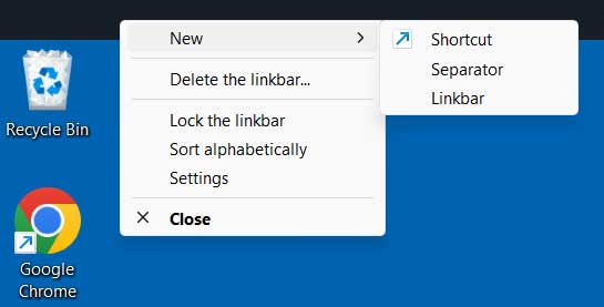 Add Additional Taskbars to Windows with Linkbar