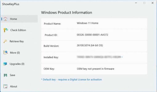 Windows License Key Screen Find your Windows Retail, OEM or License Key from Another Windows Drive
