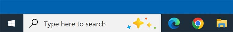 Windows 10 taskbar